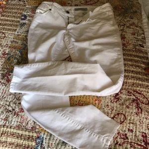 Chico’s white cotton denim jeans